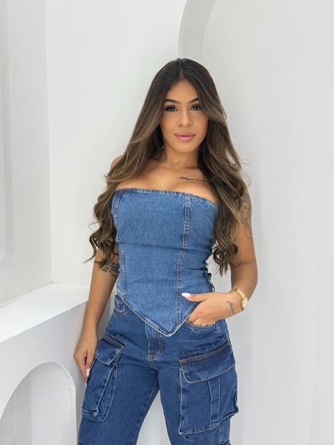 Calça Jeans cargo Bless