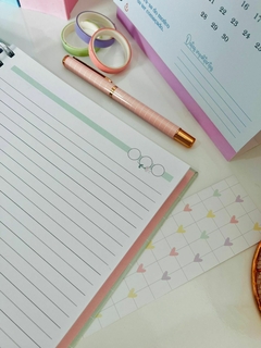 Imagem do Caderno verde florzinha
