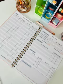 Planner financeiro - Floral - Three Colors
