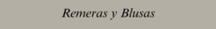 Banner de la categoría REMERAS Y BLUSAS