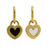 aro corazon dorado reversible