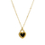 collar corazon dorado