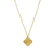 conjunto collar y pulsera trebol dorado - comprar online