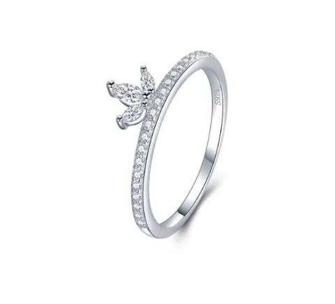 anillo corona plata 925 - comprar online