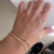 pulsera cubic party dorada fina - comprar online