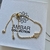 pulsera manito cubic dorada