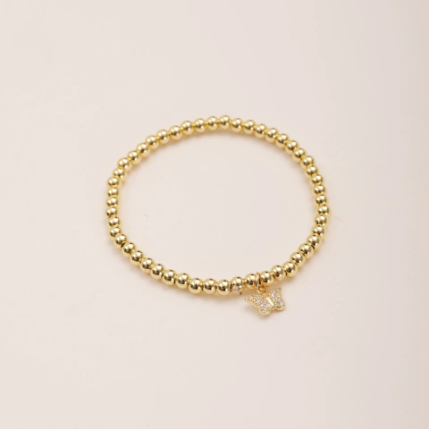Pulsera mariposa dorada - comprar online