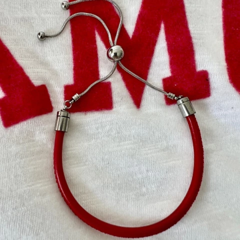 pulsera roja ajustable - comprar online