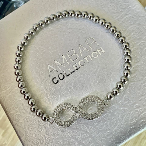 pulsera infinito plateado - comprar online