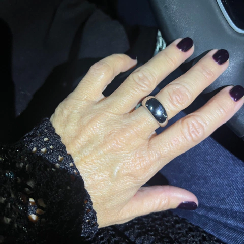 anillo night plateado - comprar online