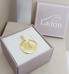 Pingente Medalha Letra - T