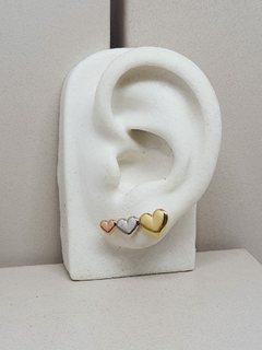 Brinco Ear Cuff Corações