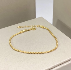 Pulseira folheada a ouro Baiana fina - comprar online