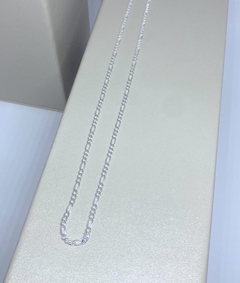 Corrente Prata Groumet 3/1 60cm