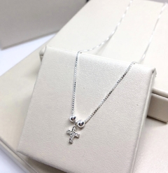 Colar Chocker Cruz Cravejada