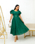 Vestido Bordado Verde -Fabricado em 20 dias úteis - Miss Lady