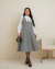 Imagem do Vestido Tweed Pied de Poule Gola Bordada Fabricado em 20 dias úteis