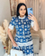 Conjunto Bordado Azul - Fabricado em 20 dias úteis - - comprar online