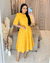 Vestido Laise Amarelo Mostarda - Fabricado em 20 dias úteis na internet