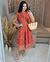 Vestido Laise Terracota - Fabricado em 20 dias úteis - comprar online