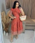 Vestido Laise Terracota - Fabricado em 20 dias úteis - comprar online