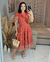 Vestido Laise Terracota - Fabricado em 20 dias úteis