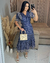 Vestido Laise Azul Marinho- Fabricado em 20 dias úteis na internet