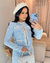 Conjunto Malha Tweed Azul Claro- Fabricado em 20 dias úteis - comprar online