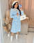 Conjunto Malha Tweed Azul Claro- Fabricado em 20 dias úteis