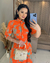 Vestido Linho Laranja- Fabricado em 20 dias úteis - comprar online