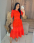 Vestido Guipir Laranja- Fabricado em 20 dias úteis