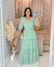 Vestido Chiffon Verde Chá - Fabricado em 20 dias úteis