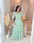 Vestido Chiffon Verde Chá - Fabricado em 20 dias úteis - comprar online