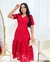 Vestido Bordado Marsala- Fabricado em 20 dias úteis - comprar online
