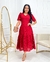 Vestido Bordado Marsala- Fabricado em 20 dias úteis