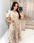 Vestido Linho Bordado Floral Rosé - Fabricado em 20 dias úteis - comprar online