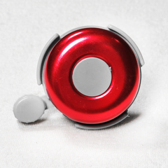 TIMBRE CAMPANA PARA BICICLETA DE METAL Y PLASTICO (ROJO)
