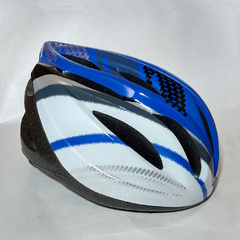 CASCO ECO M90 AZUL Y BLANCO