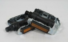 PEDAL MTB ALUMINIO Y RESINA 9/16 PLATEADO FEIMIN