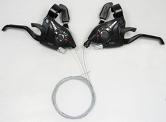 PAR MANIJAS INTEGRADAS SHIFTERS + FRENO 21V SIMIL SHIMANO