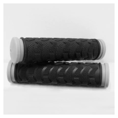 PUÑOS MTB GEL NEGRO CON ANILLO GRIS