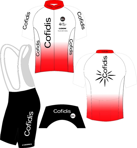 CONJUNTO CALZA+JERSEY UNISEX INDUBIKE (COFIDIS)
