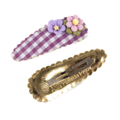 PAR PRESILHA TIC TAC XADREZ VICHY COLLAB MARI MAGALHÃES BOSCHEIRO - loja online