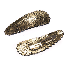 LIMITED EDITION PRESILHA DE CABELO TIC TAC COURO METALIZADO CRAQUELADO - comprar online