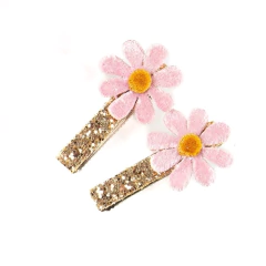 PRESILHA MARGARIDA GLITTER E VELUDO (PAR) - Aline Almeida Prado