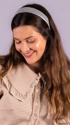 TIARA TRANÇADA MAXI COURO - Aline Almeida Prado