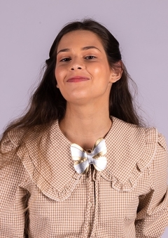 PRESILHA E BROCHE BORBOLETA PARA MULHERES