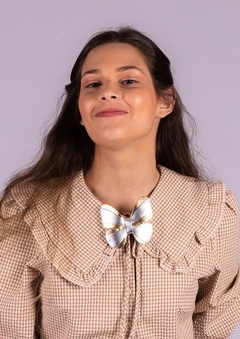 PRESILHA E BROCHE BORBOLETA PARA MULHERES