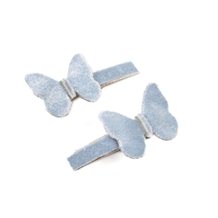 PRESILHA BORBOLETA VELUDO BEBÊS (KIT OU PAR) na internet