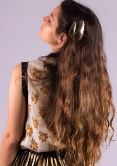 PRESILHA TIC TAC COURO METALIZADO (PAR) - comprar online